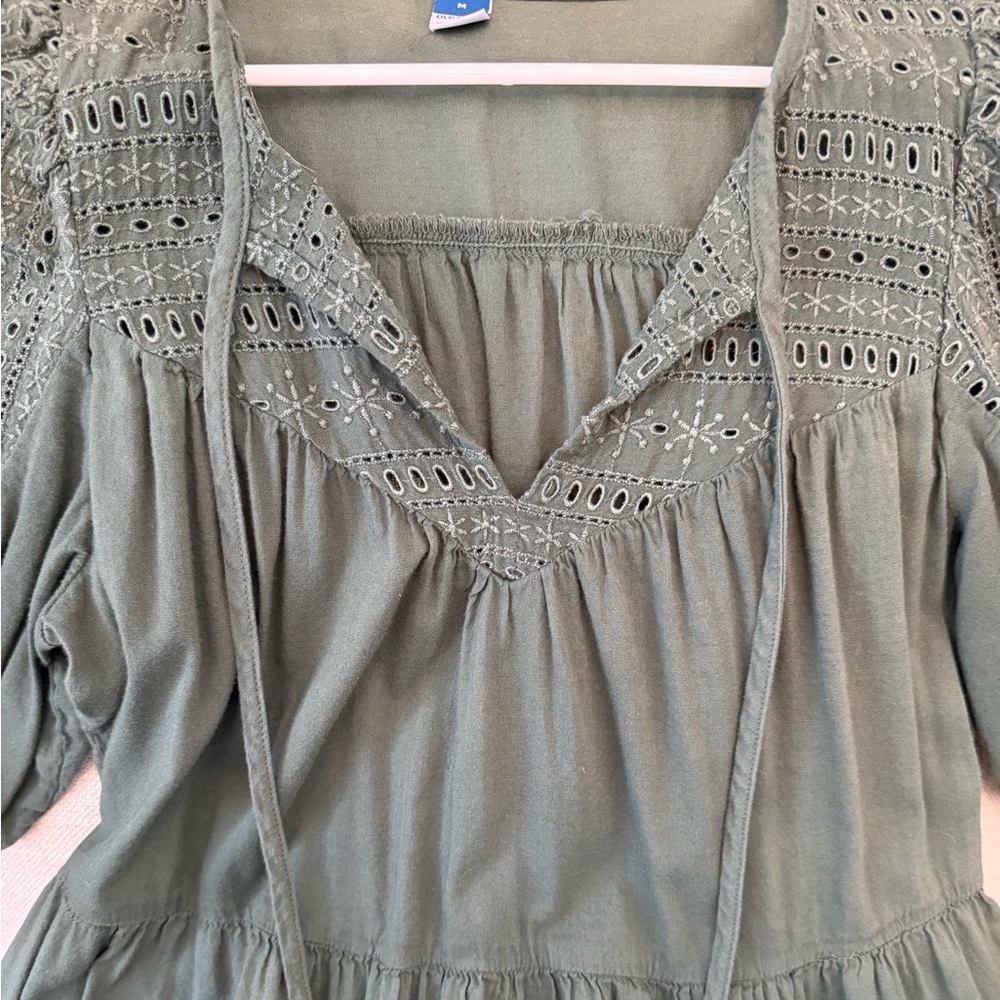 Puff Sleeve Mini Dress - Picture 2 of 6